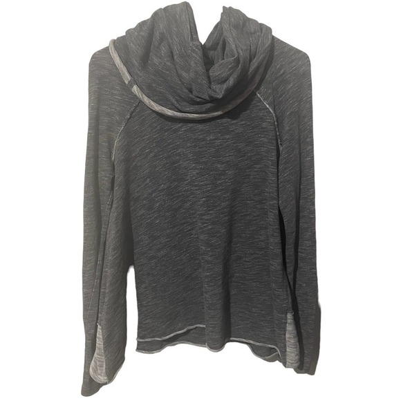 Free People Beach Charcoal Gray Cocoon Cowl Neck Long Sleeve - Picture 3 of 9